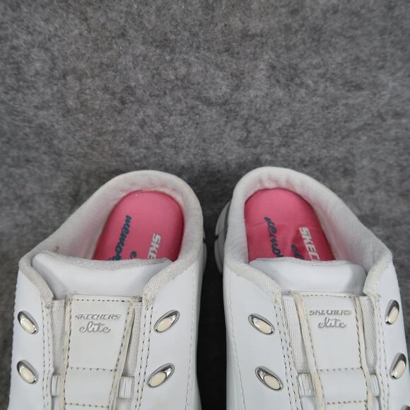 Skechers Shoes Womens 7 Slip On Sneaker Elite Mule Clog Comfort Walking Leather - Picture 3 of 13